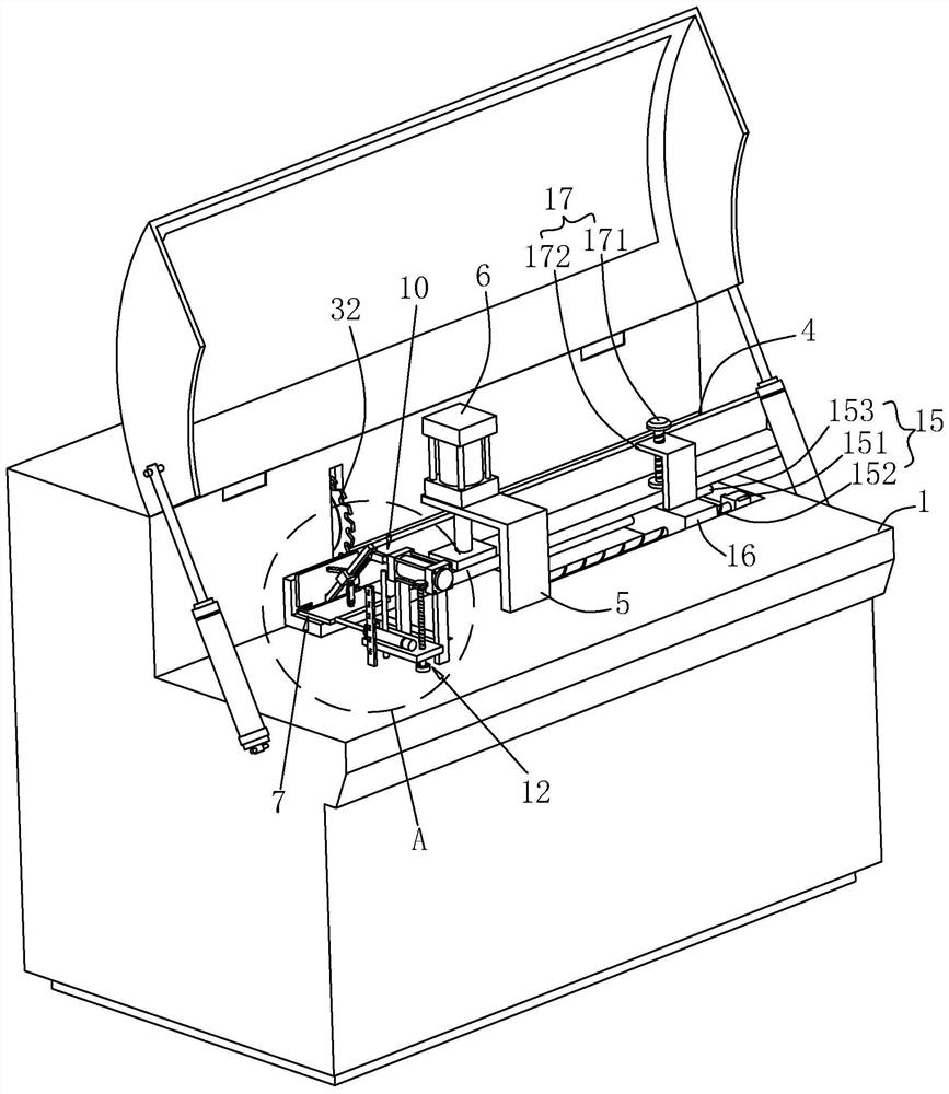 Full-automatic numerical control cutting saw for aluminum door and window corner connectors