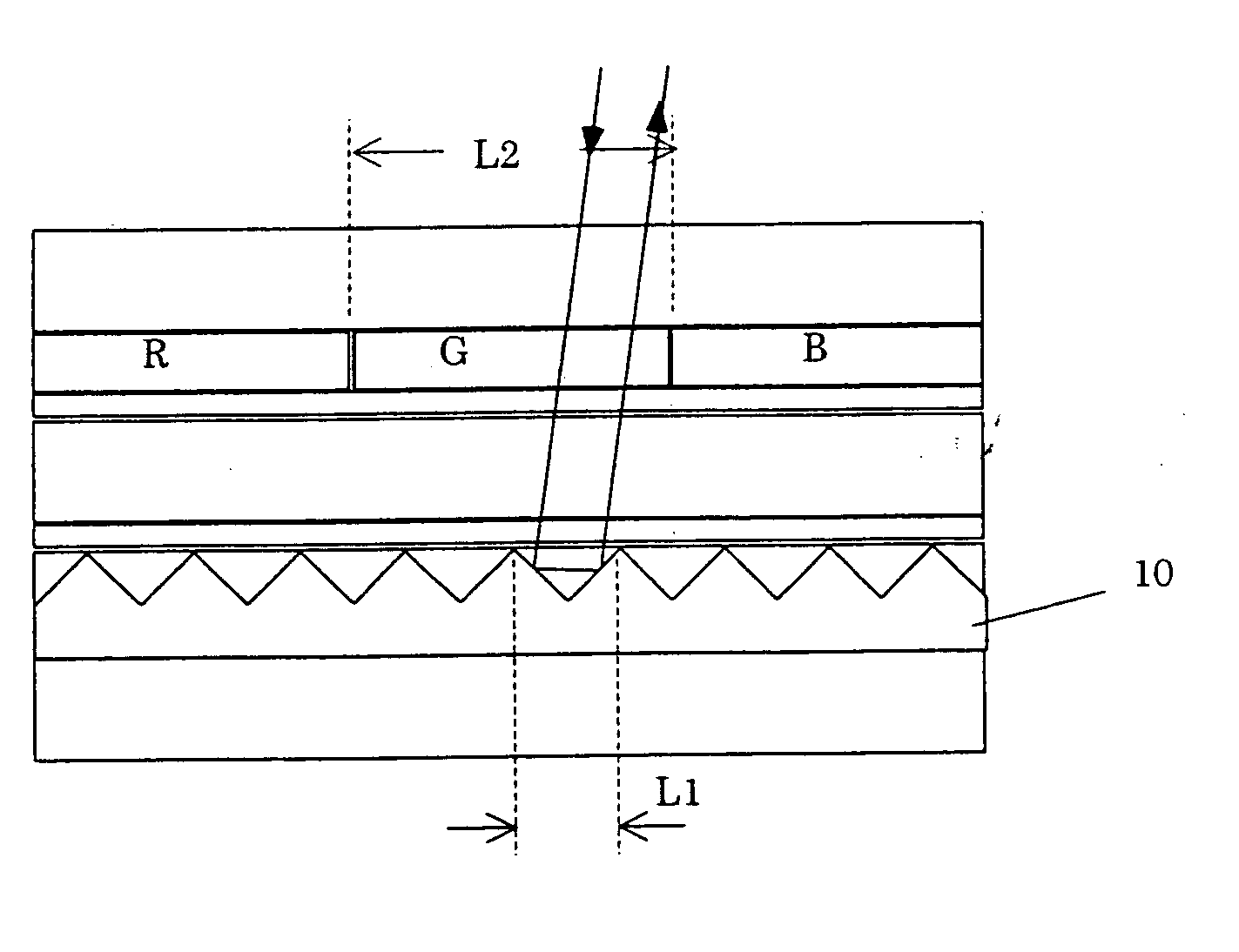 Micro corner cube array, method of making the micro corner cube array and reflective type display device