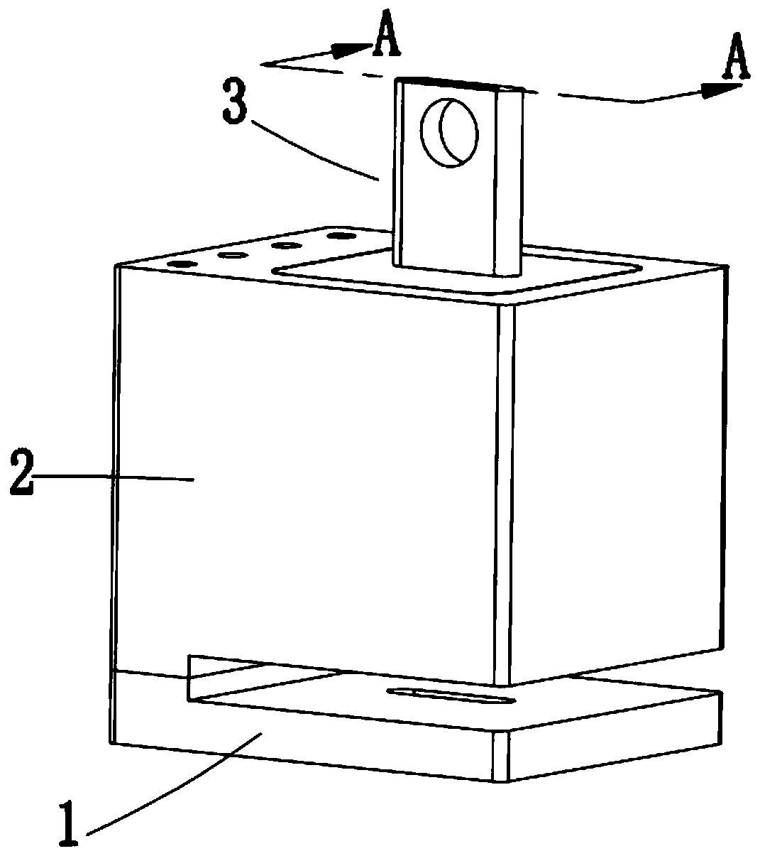 Punching die for louver slat