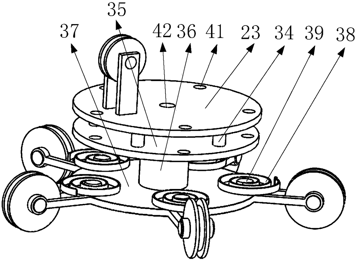 A protective steel wire dividing mechanism for rock climbing