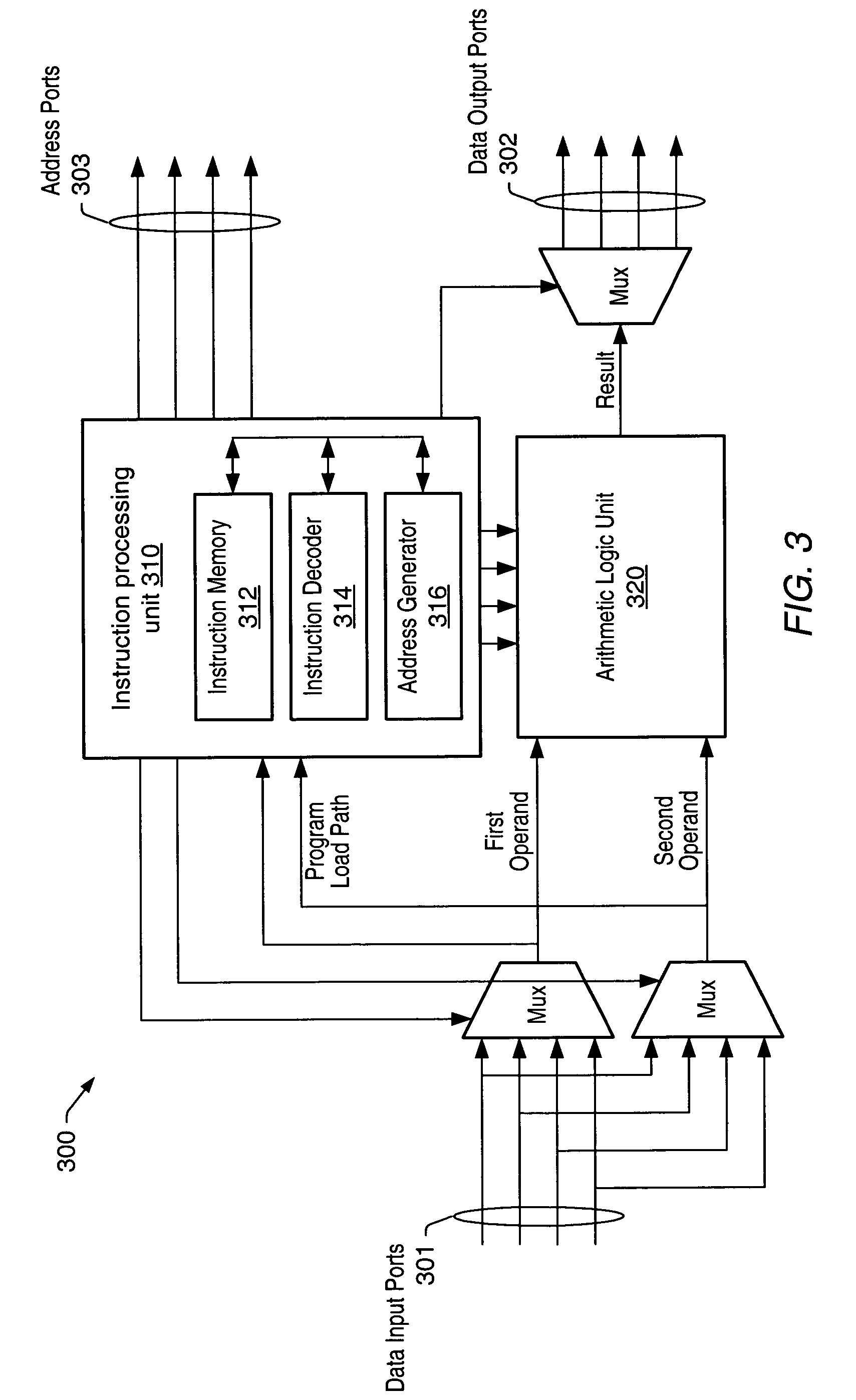 Processing system with interspersed stall propagating processors and communication elements