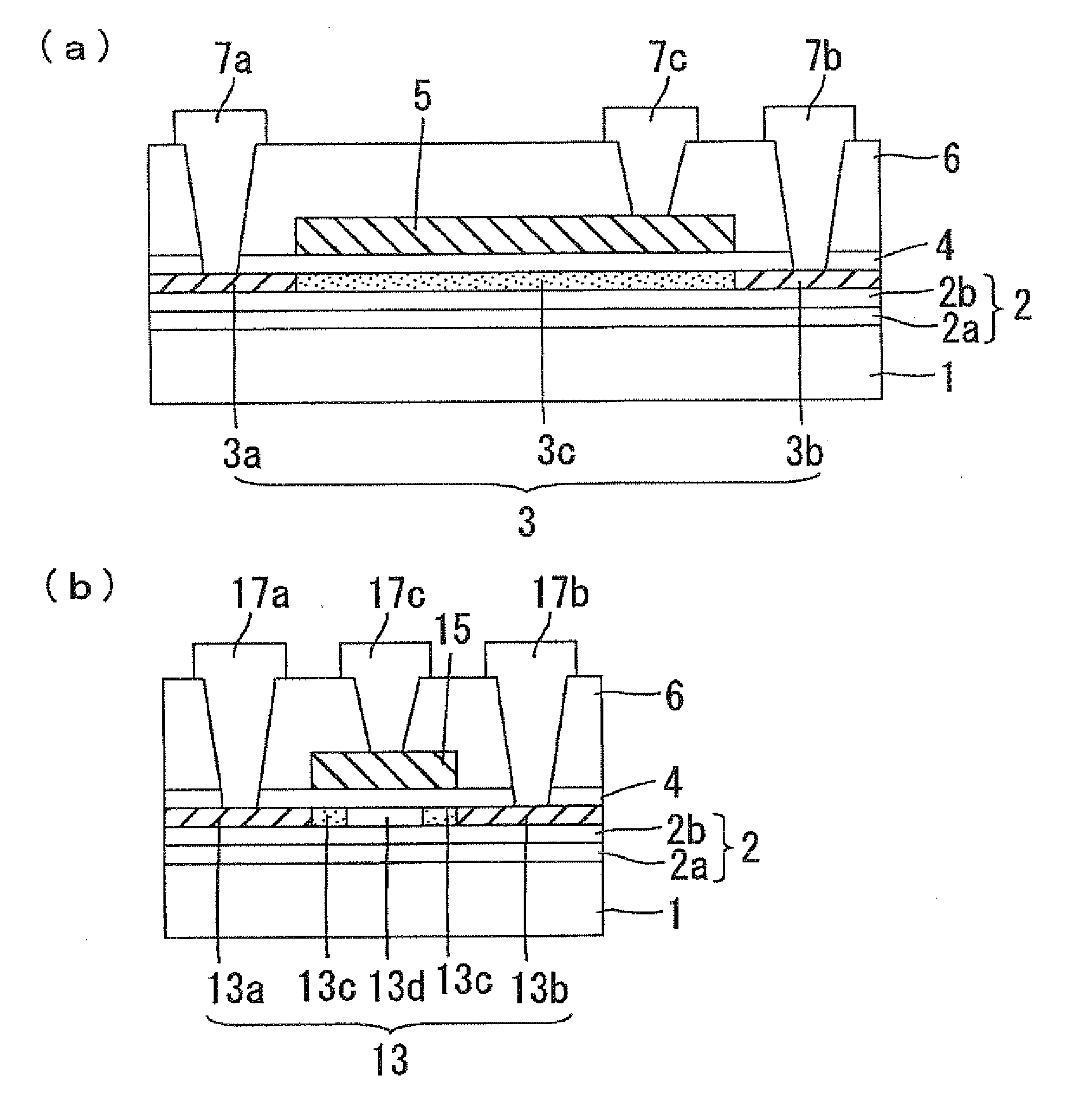 Semiconductor device, production method thereof, and electronic device