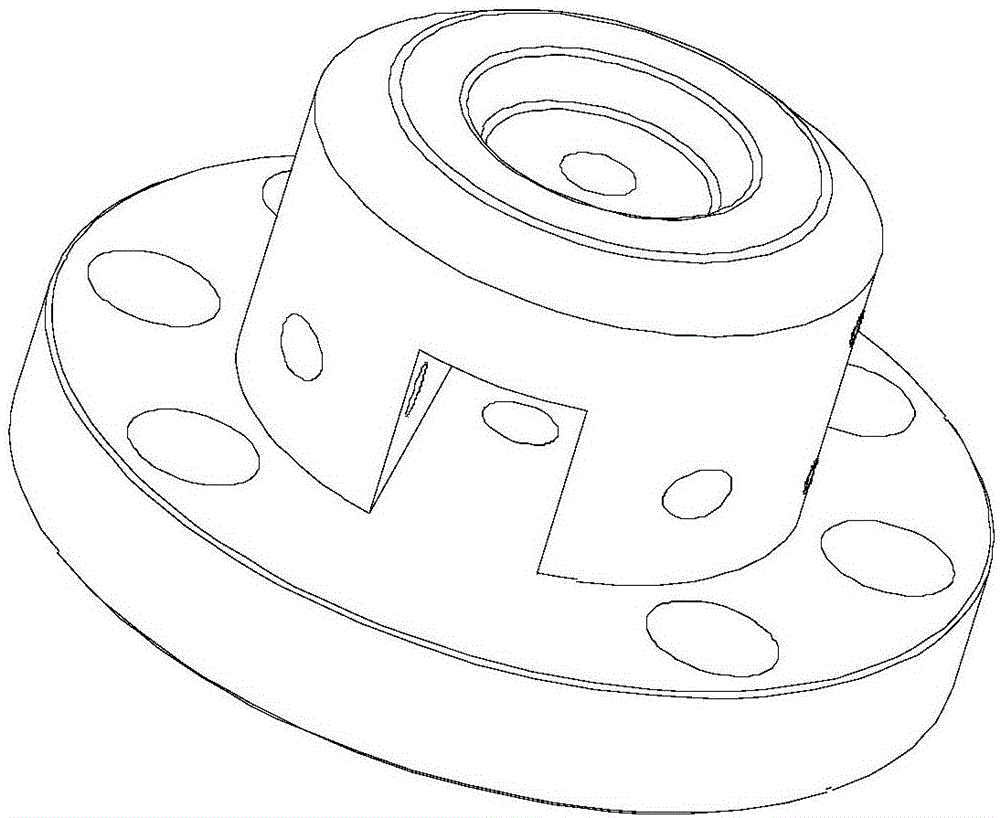 Clamp structure used for center hole positioning and clamping