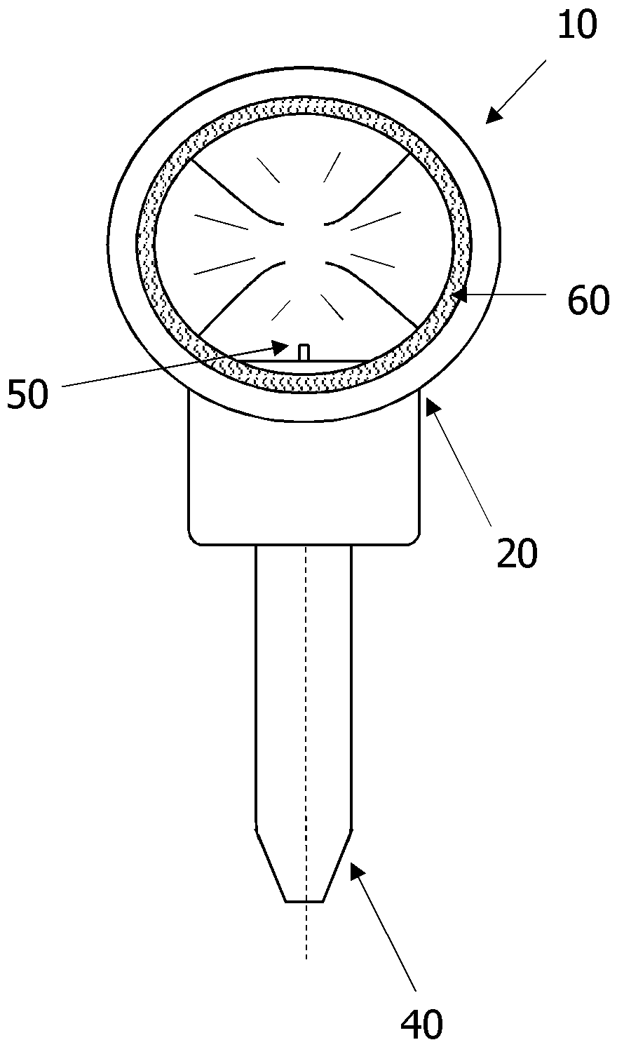 Blood collection device with integrated absorbent material