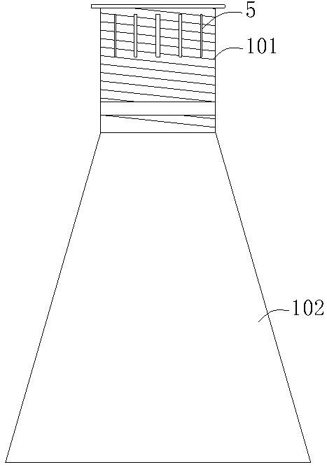 Combined nozzle for oil pipe