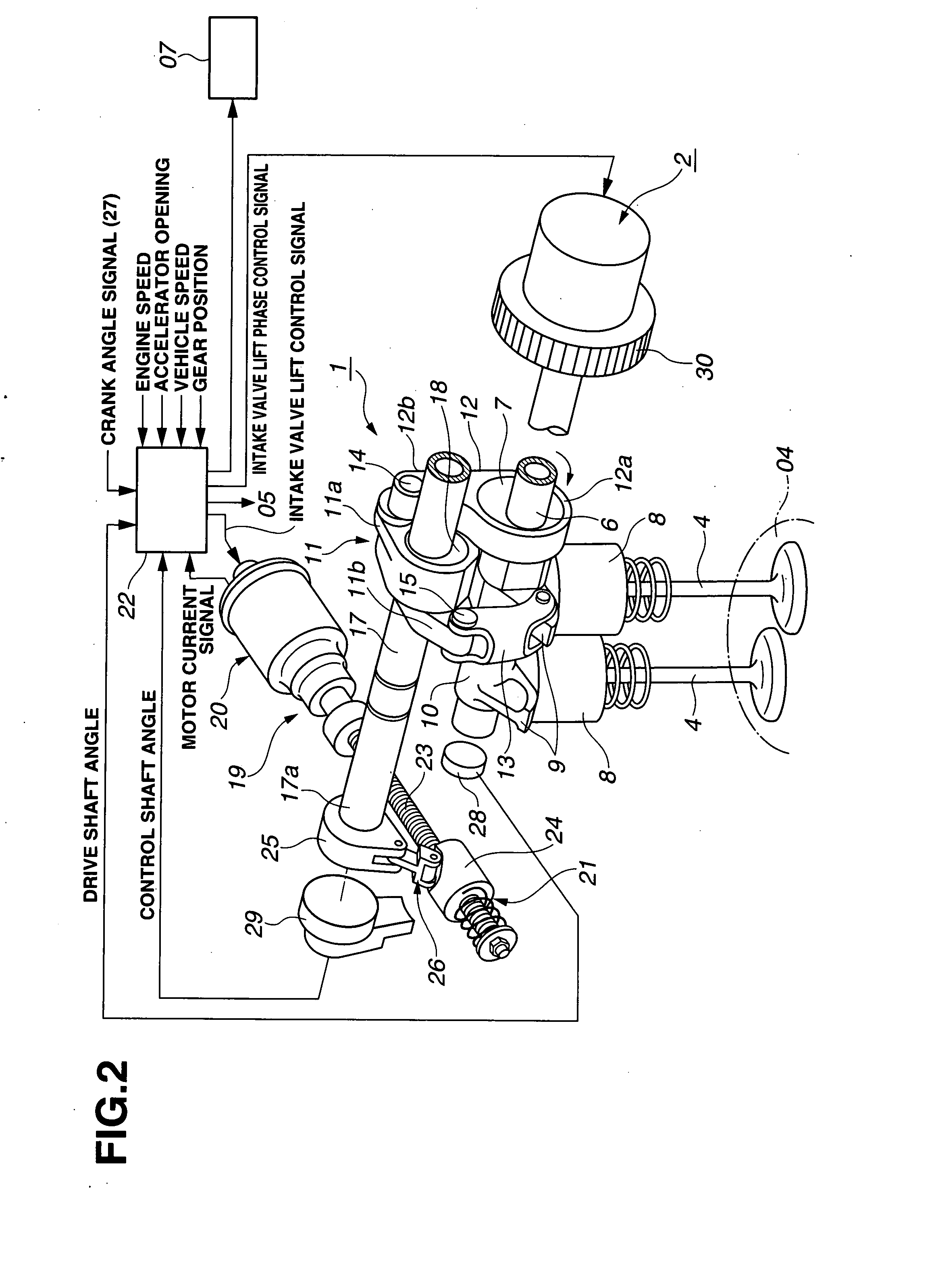 Variable valve actuating apparatus and process for internal combustion engine