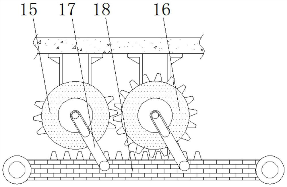 Uniform grinding device used for shaft hardware and facilitating automatic overturning