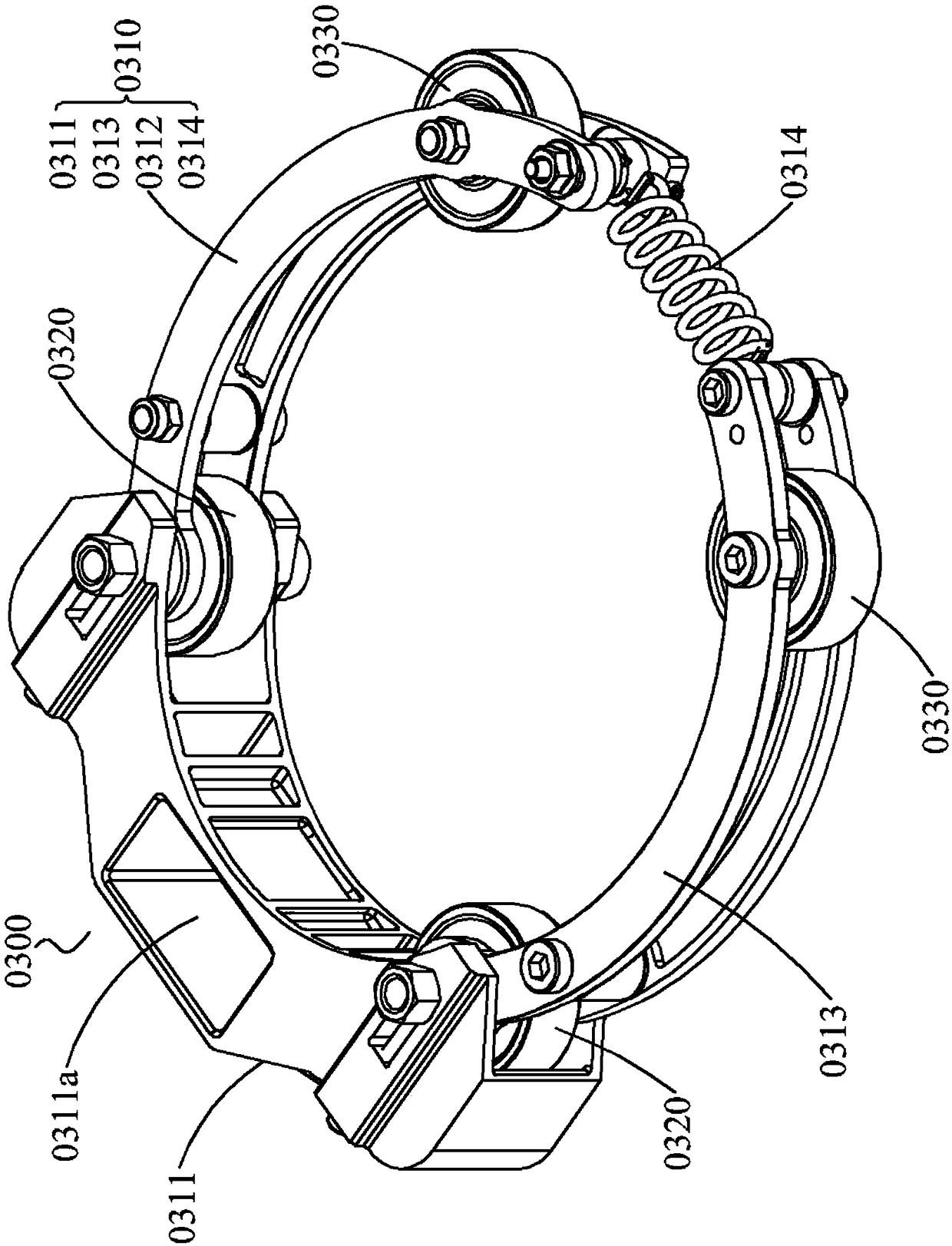 Bearing column and cantilever device