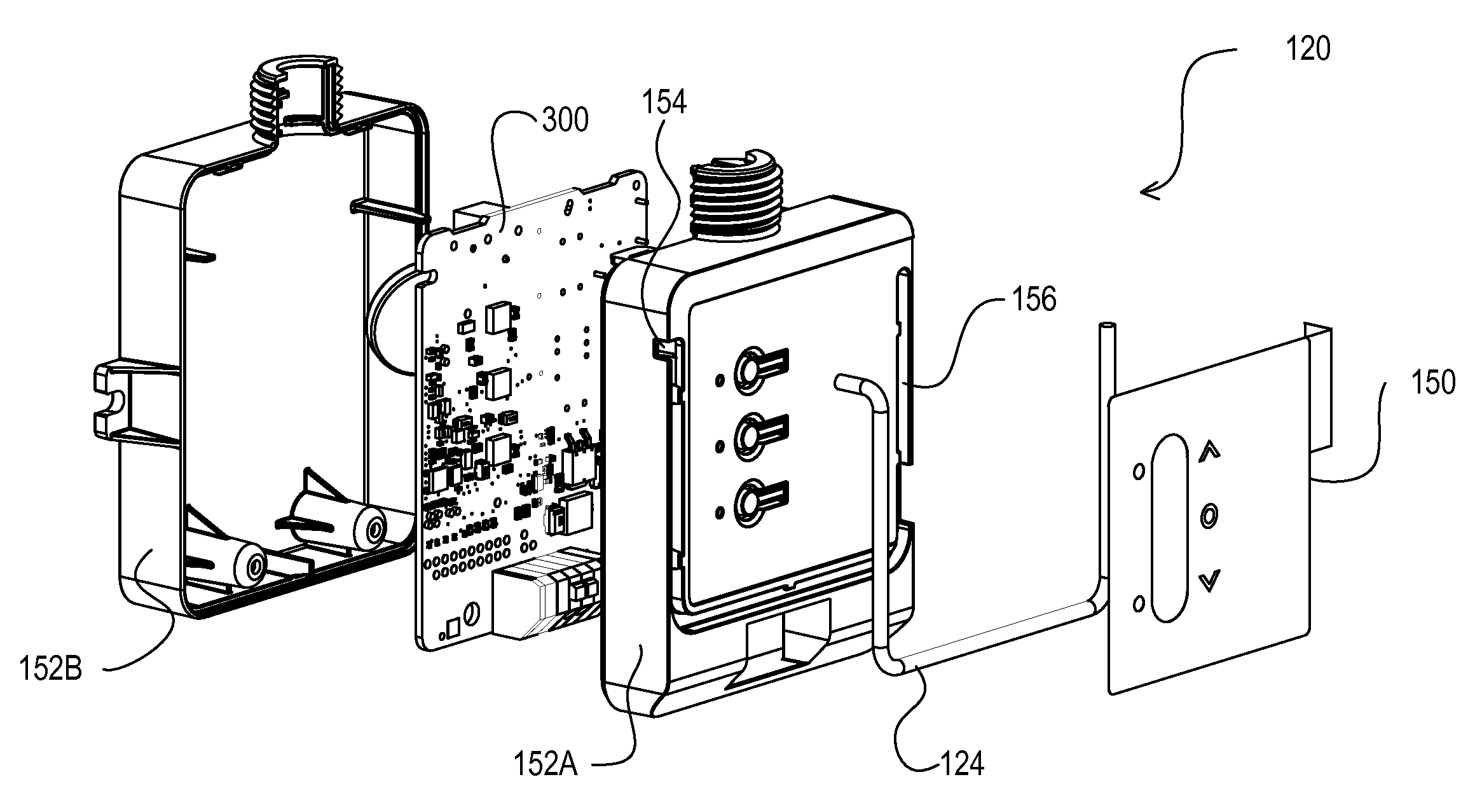 Load control device having an electrically isolated antenna