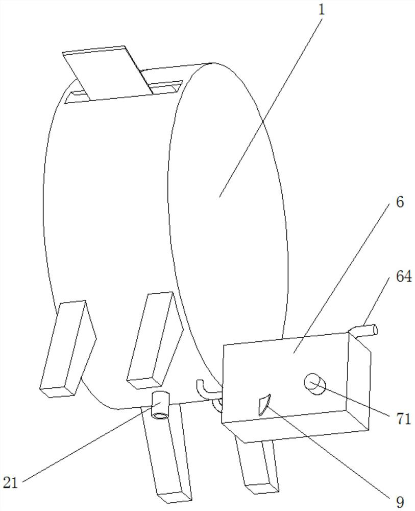 Knitted fabric shaping waste gas spraying equipment with heat energy recovery function