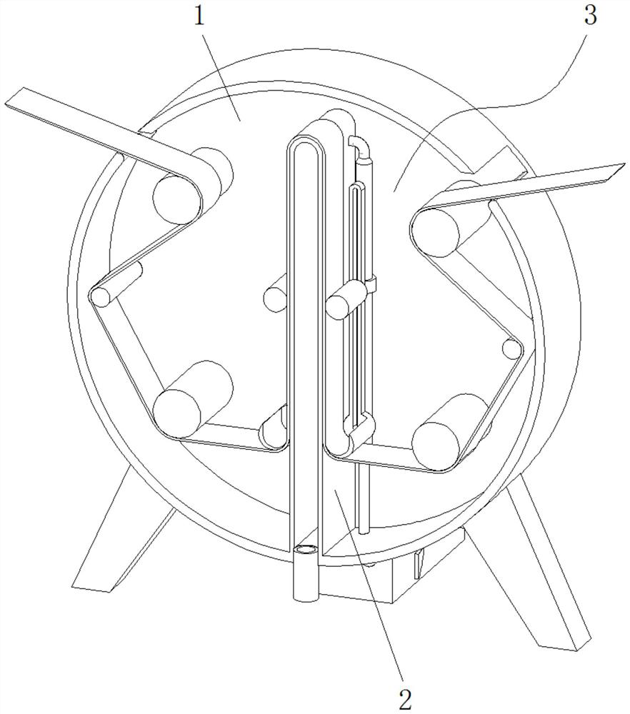 Knitted fabric shaping waste gas spraying equipment with heat energy recovery function