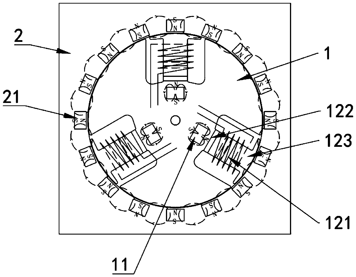 Method for enhancing output torsion of motor