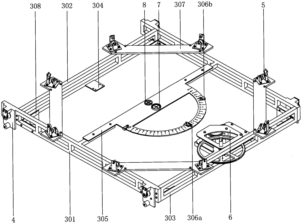 Combined magnetic line-following health-care bed