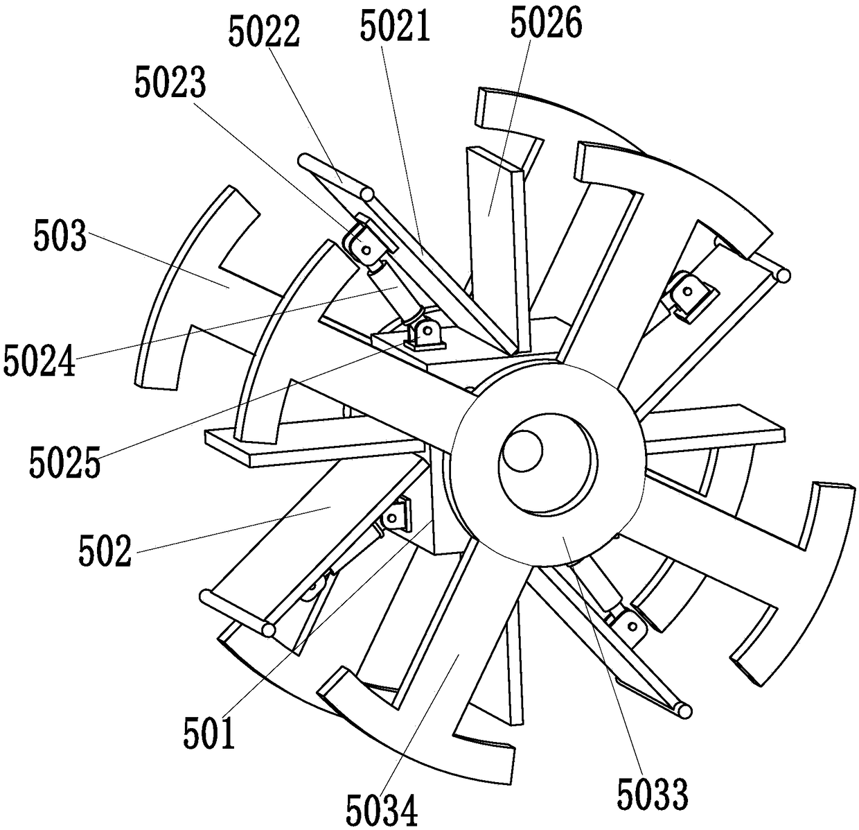 A controllable rough frying device for tea