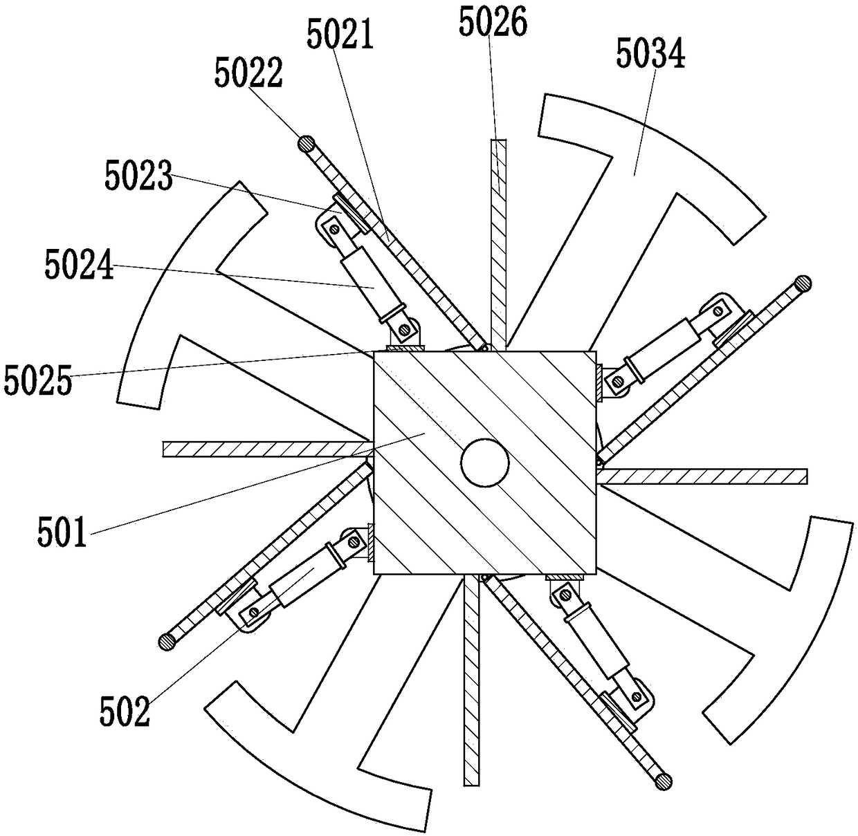 A controllable rough frying device for tea