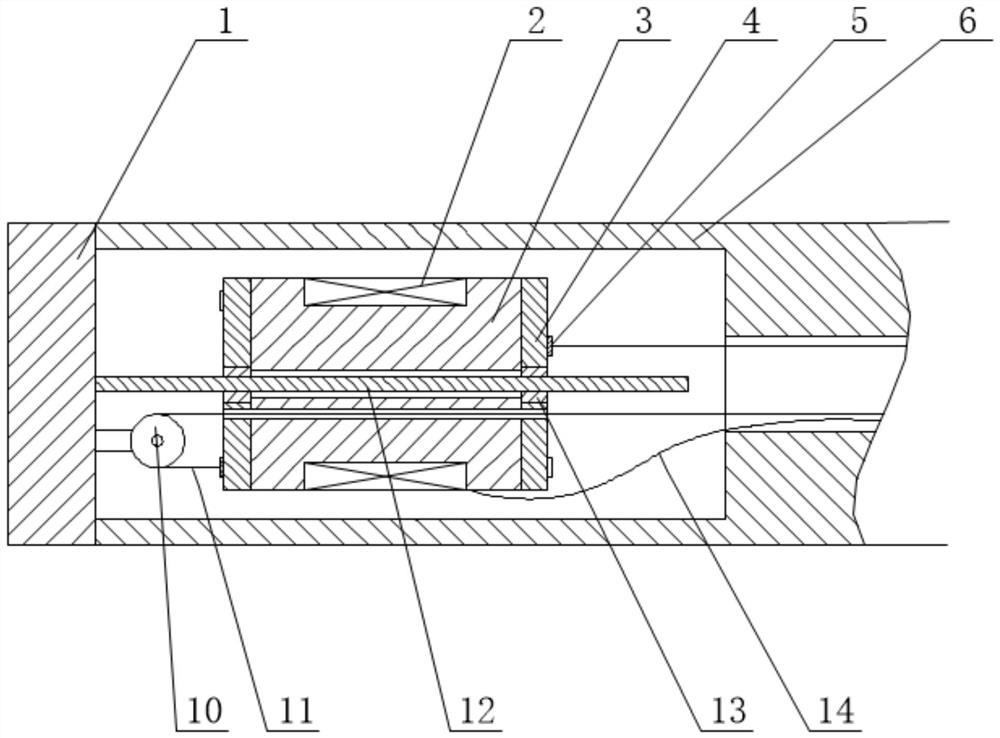 Steel wire driving type variable-rigidity damping vibration attenuation boring bar