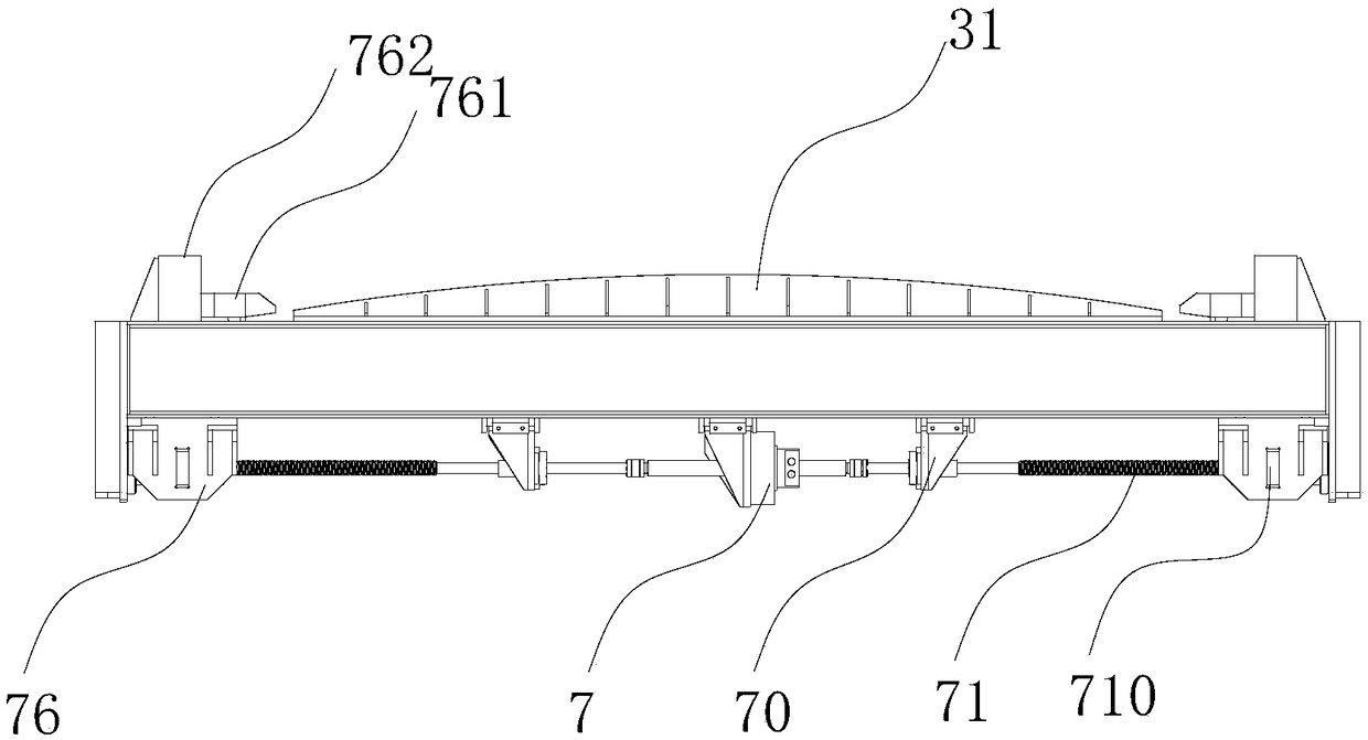 A bridge u-rib anti-deformation welding displacement table