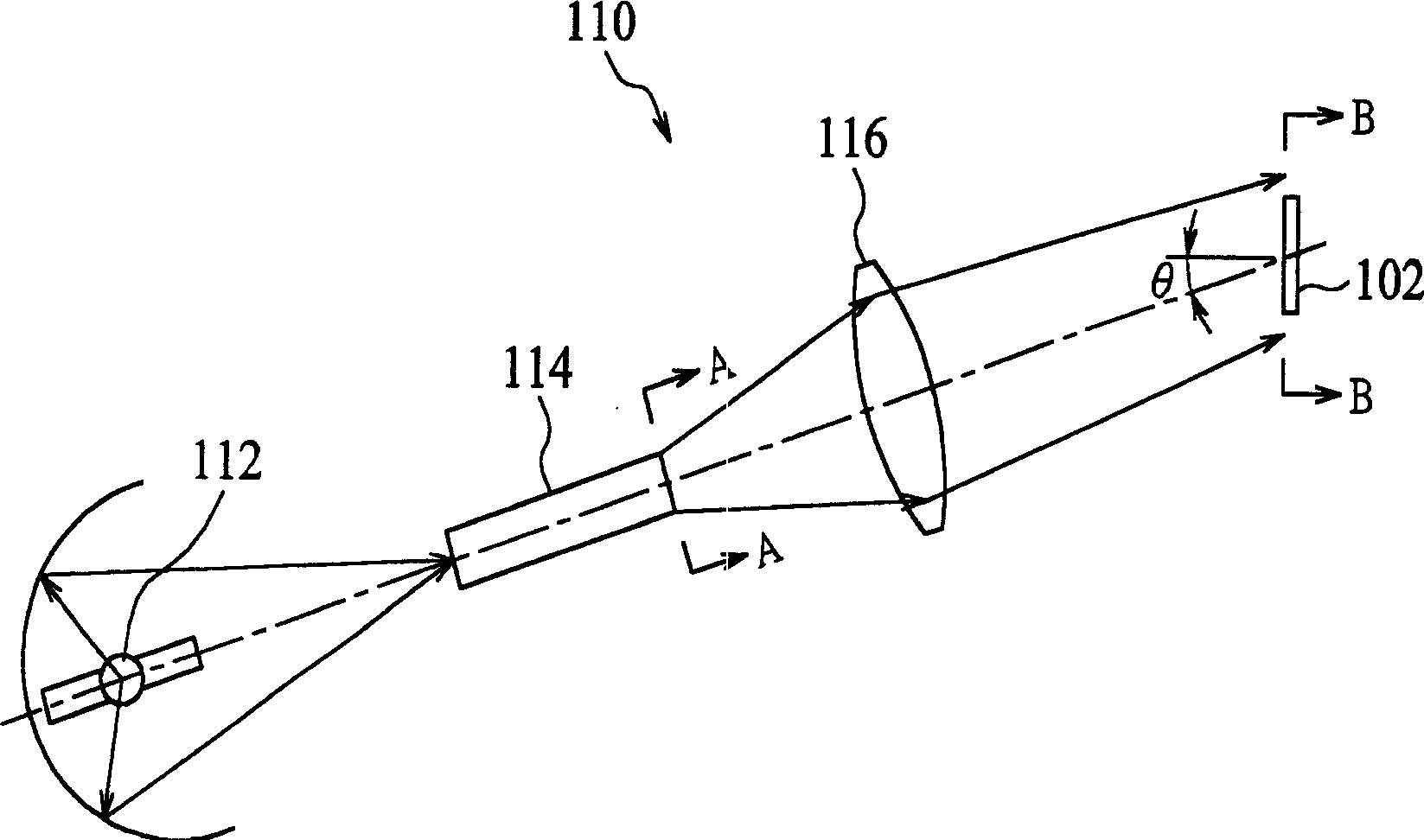 Projecting lighting system and projecting lighting method thereof
