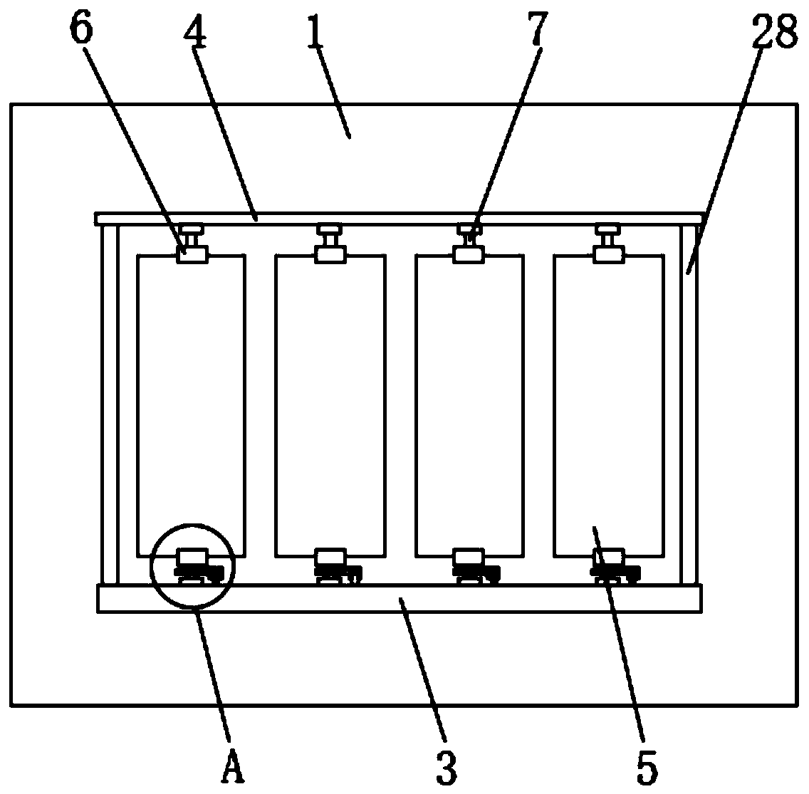 Novel security window good in lighting performance