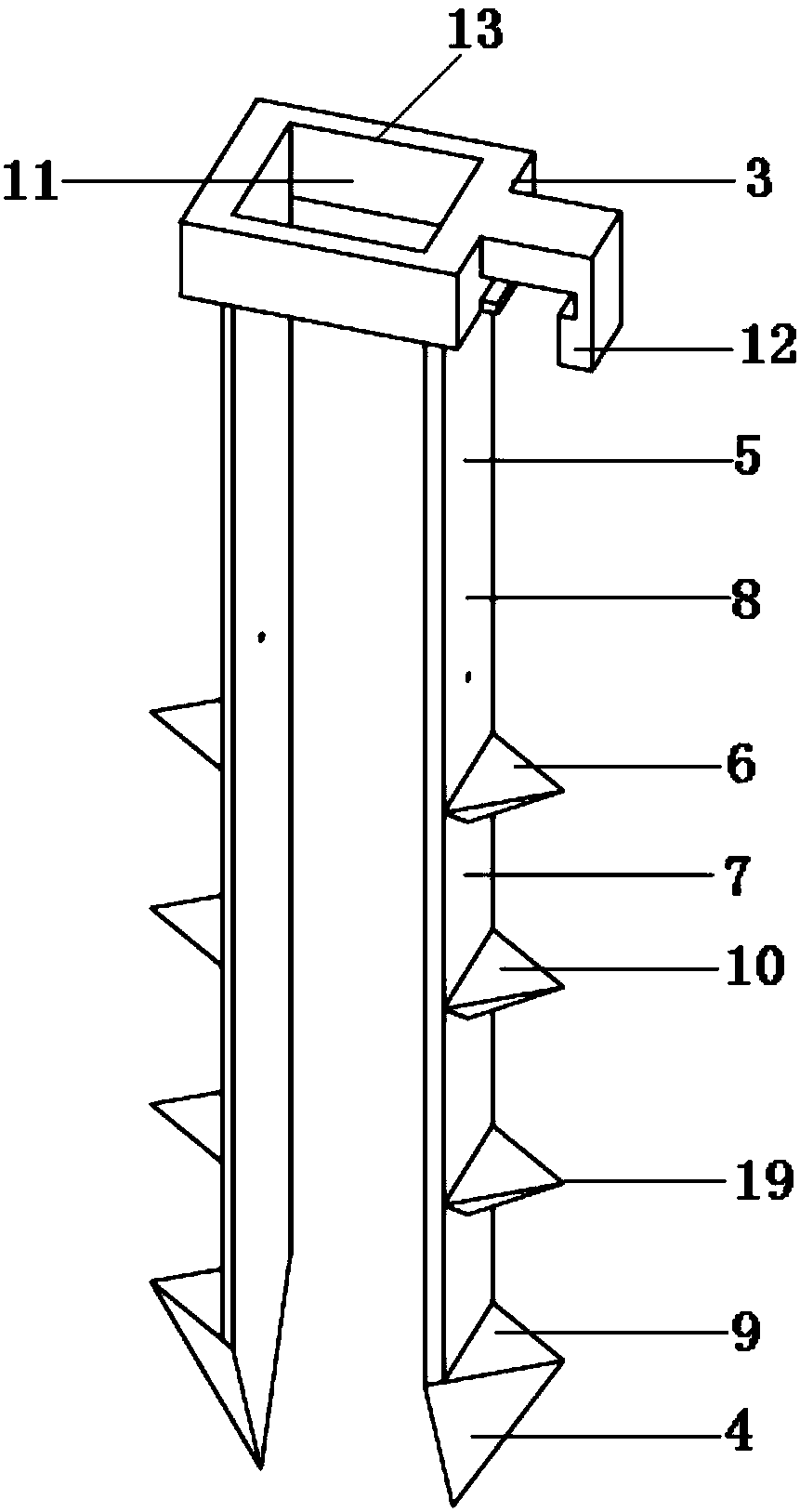 Tree layering fixator and using method thereof