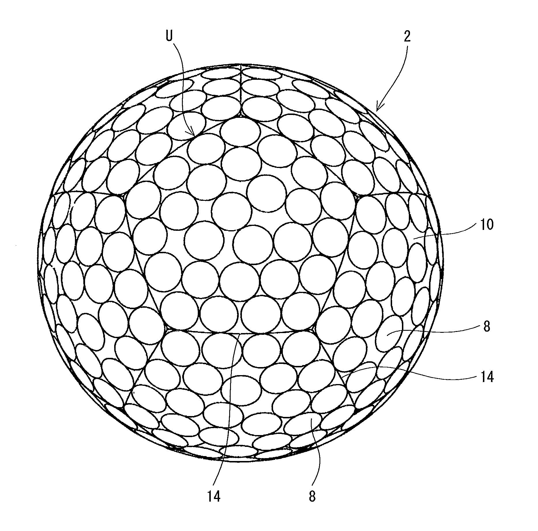 Designing method for dimple pattern of golf ball