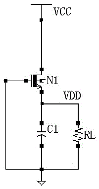 Step-down circuit in medium voltage and high voltage integrated circuit