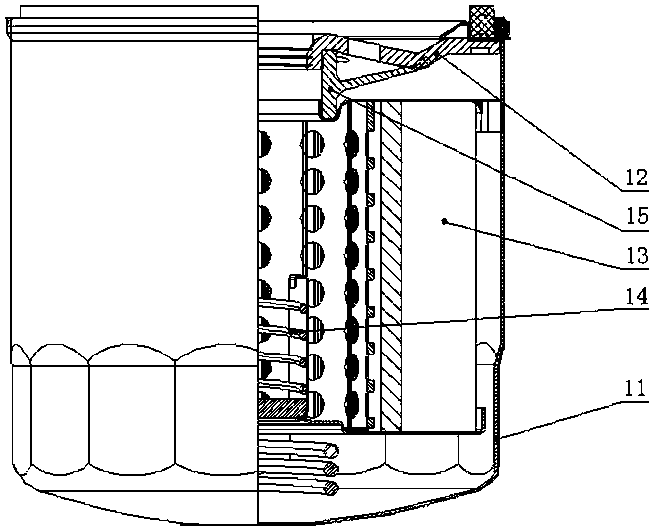 Engine and engine oil filtering device thereof
