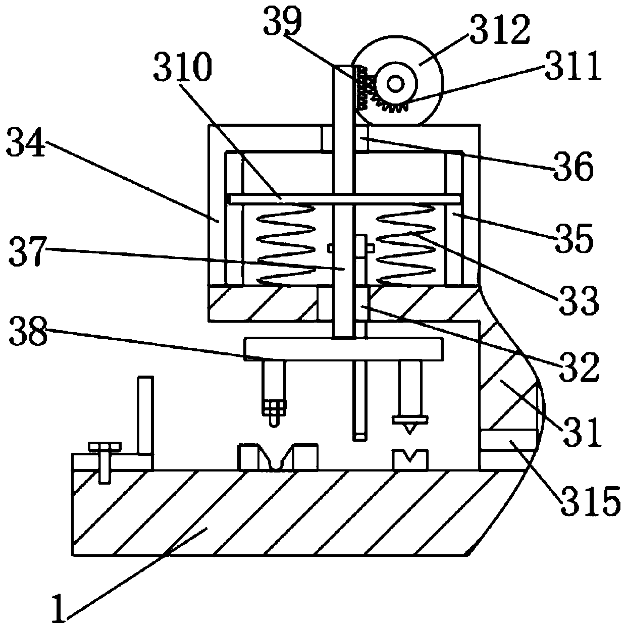 Plate bending device for diesel generator production