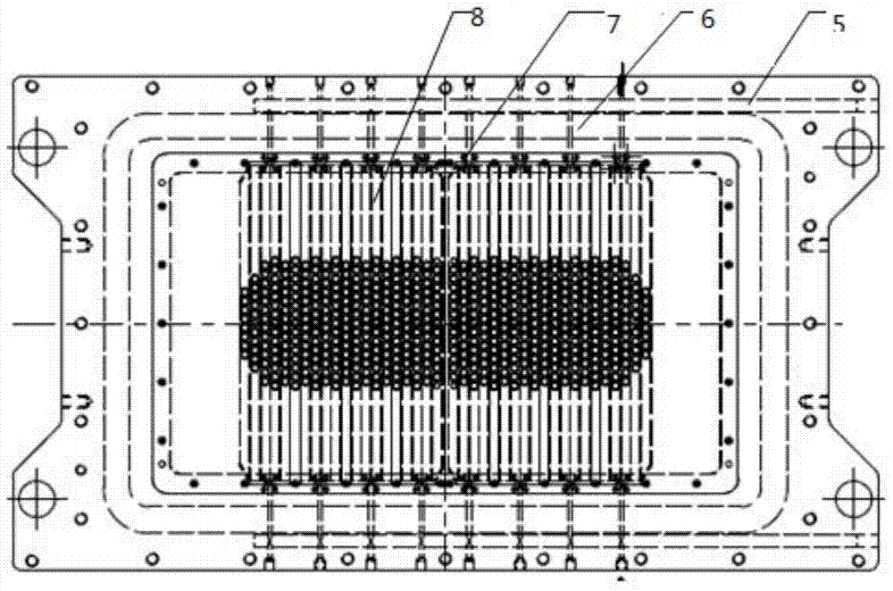 Long-pulse high-power ion source electrode grid cooling water circuit and vacuum sealing structure
