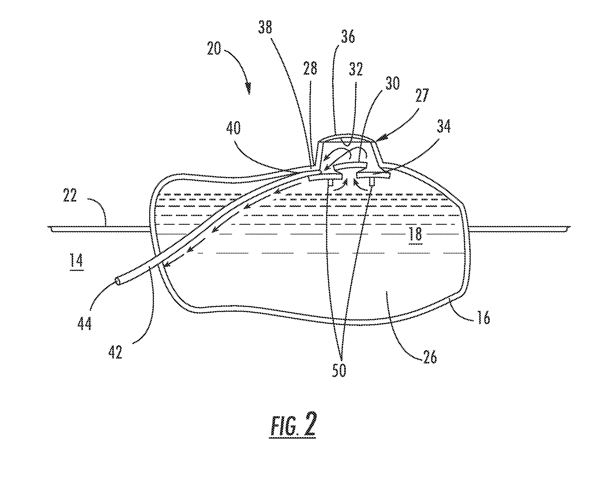 Container having a secondary reservoir for metered dosing of additives