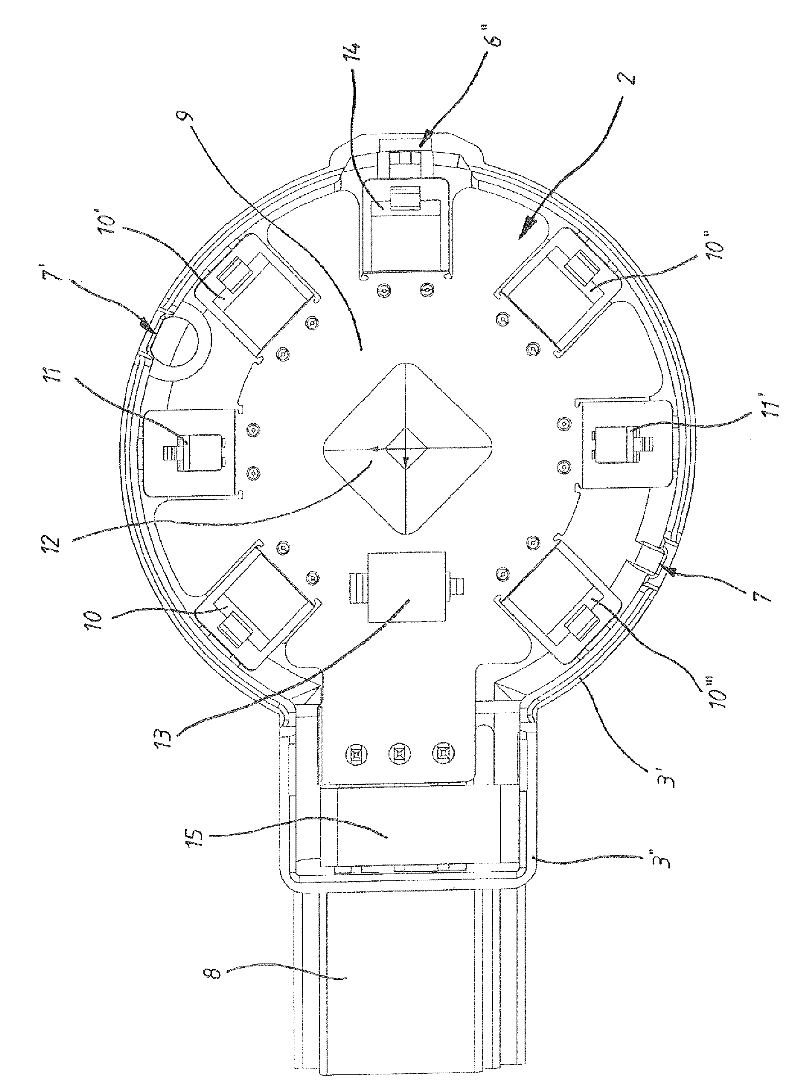 Sensor arrangement for acquiring state variables