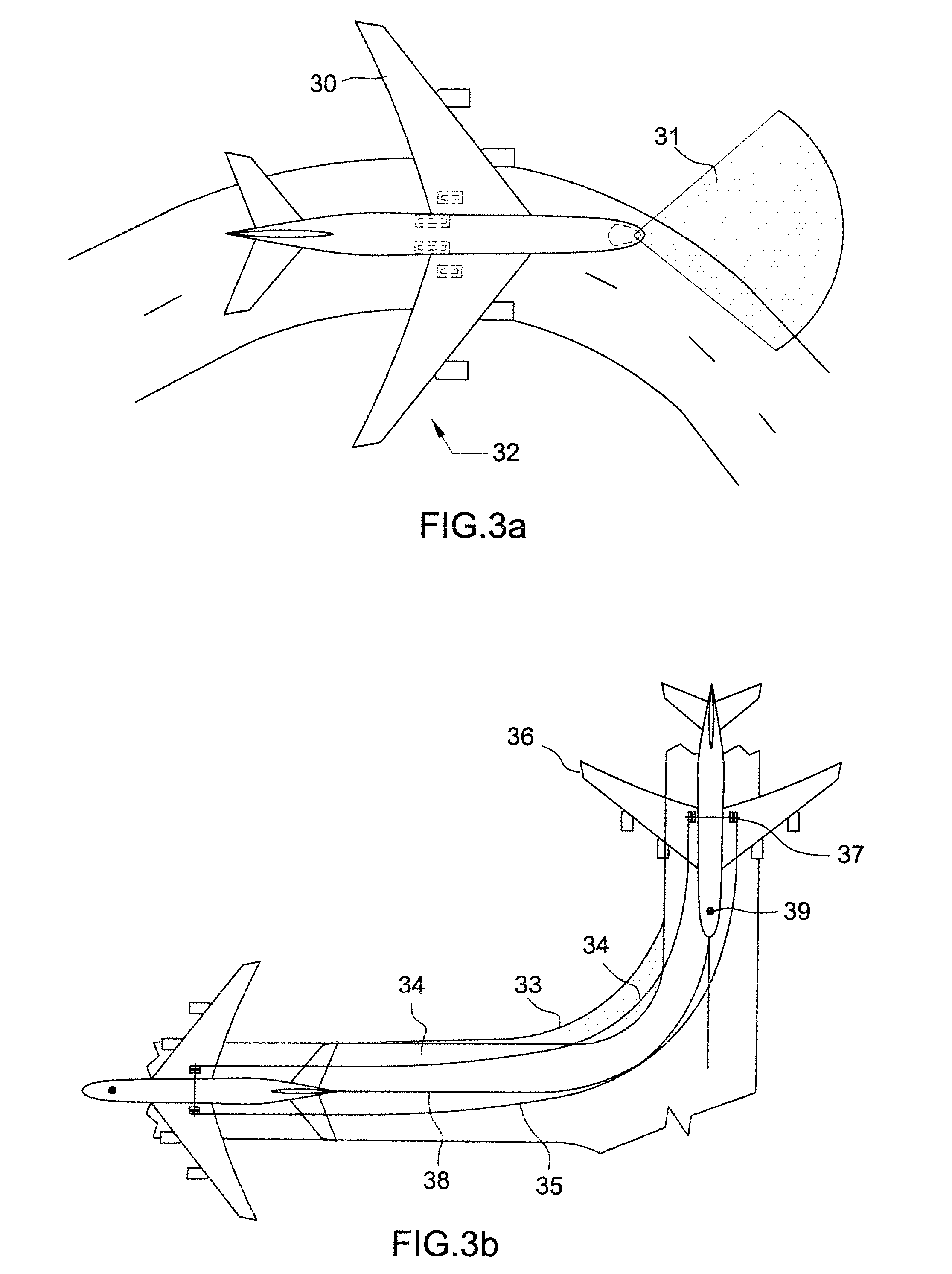 Guiding and taxiing assistance optoelectronic device for an aircraft having a dedicated symbology