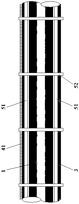 High-temperature superconductive vacuum pipeline traffic system with suspension and driving system arranged externally and smooth inner wall