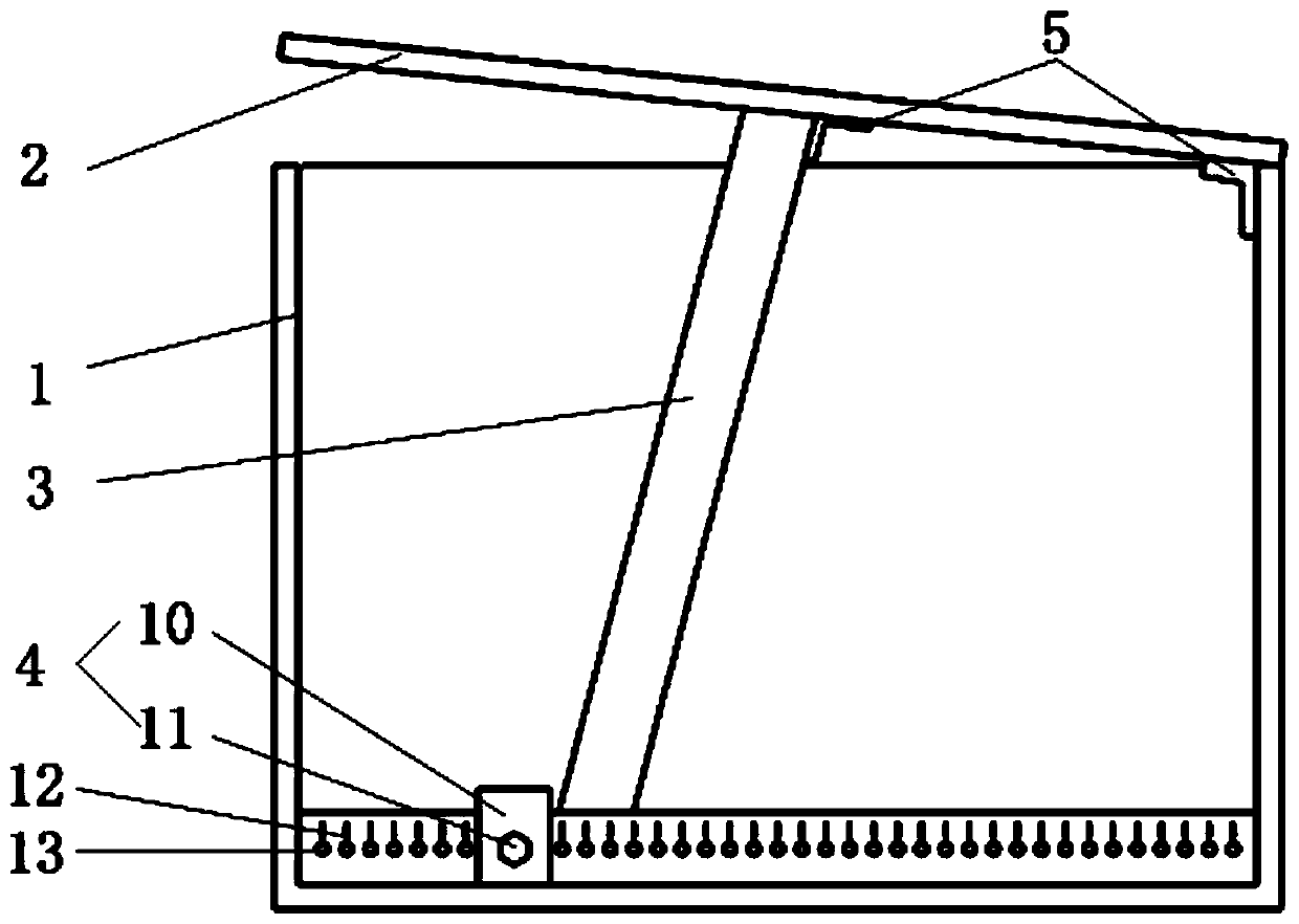 Prefabricated T-beam bottom longitudinal slope adjusting device