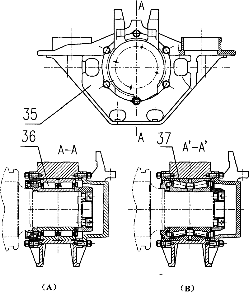 Co bogie for high-adherence heavy-load freight locomotive