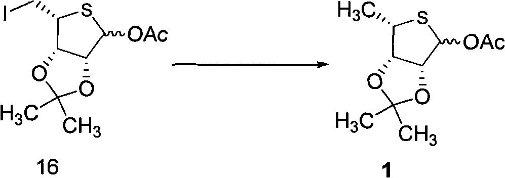 Intermediate compounds for thiophane nucleoside analogues and preparation method thereof