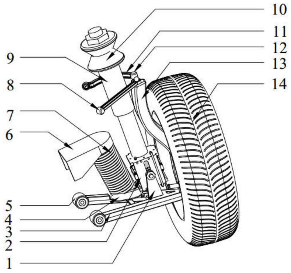 An active suspension using an air spring assembly