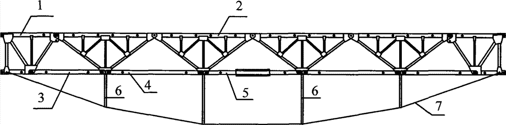 Quick-assembled string truss pedestrian steel bridge