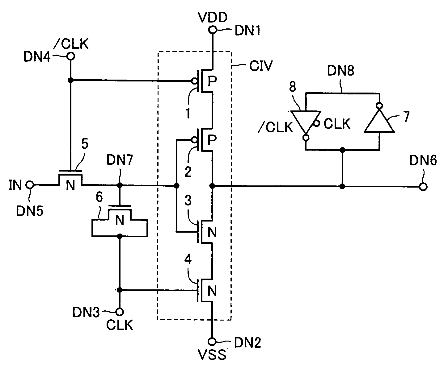 Level conversion circuit and serial/parallel conversion circuit with level conversion function