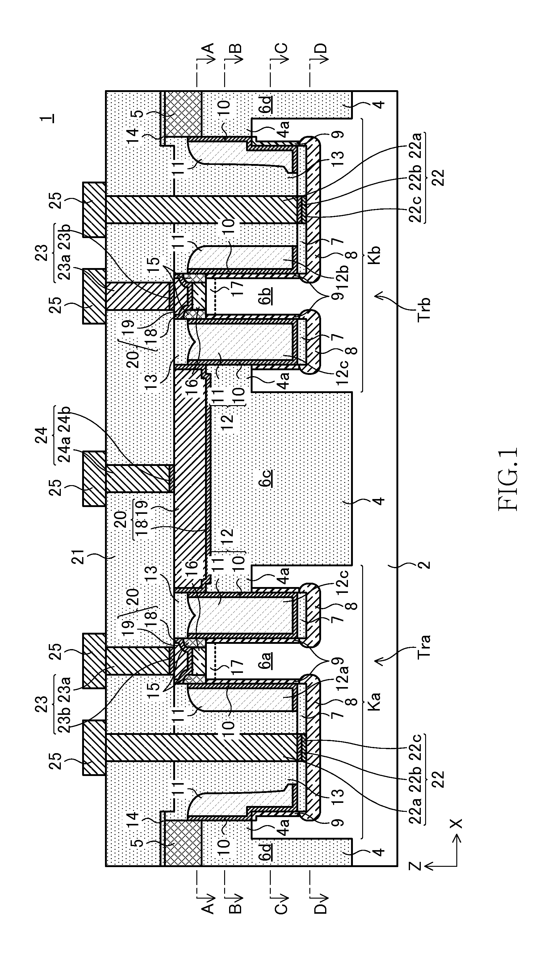 Semiconductor device having vertical transistor