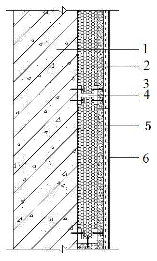 Casting type fireproof external wall insulation system and construction method thereof