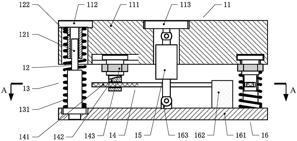 Tuned mass damper structure with continuously variable frequency