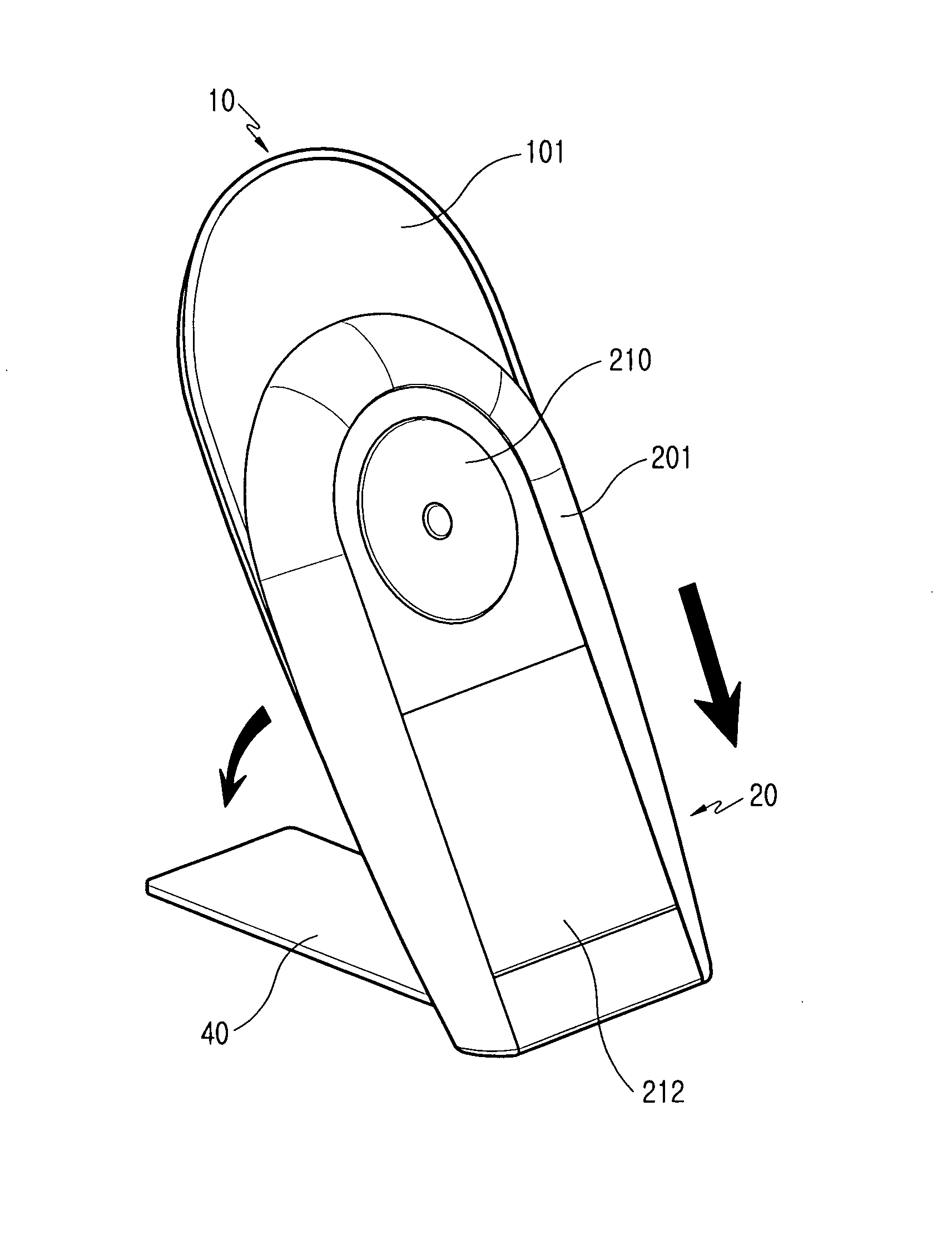 Sliding-type mobile terminal with a sliding cradle, sliding guide module thereof and mechanism for mounting sliding guide module