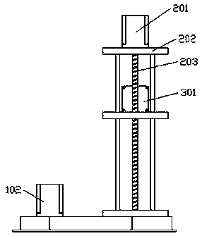 Railway carriage water supply mechanical arm