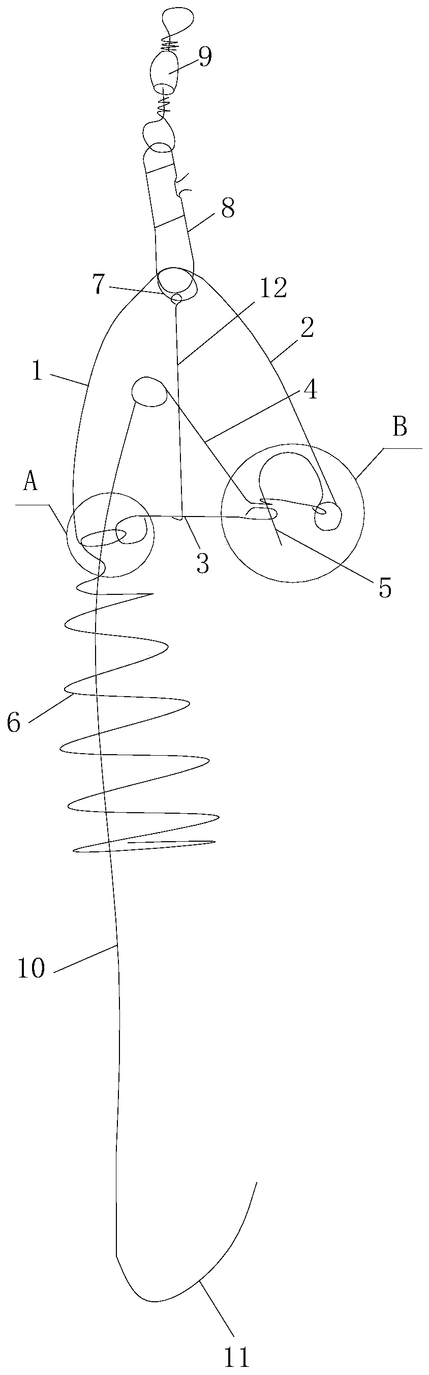 Escaping prevention fishhook and use method thereof