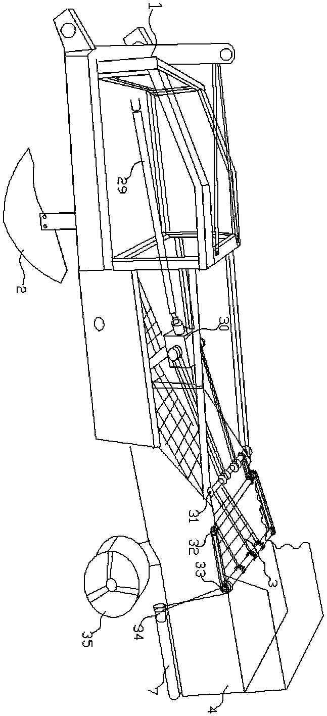 Liquorice excavating, sieving, storing and discharging integrated machine