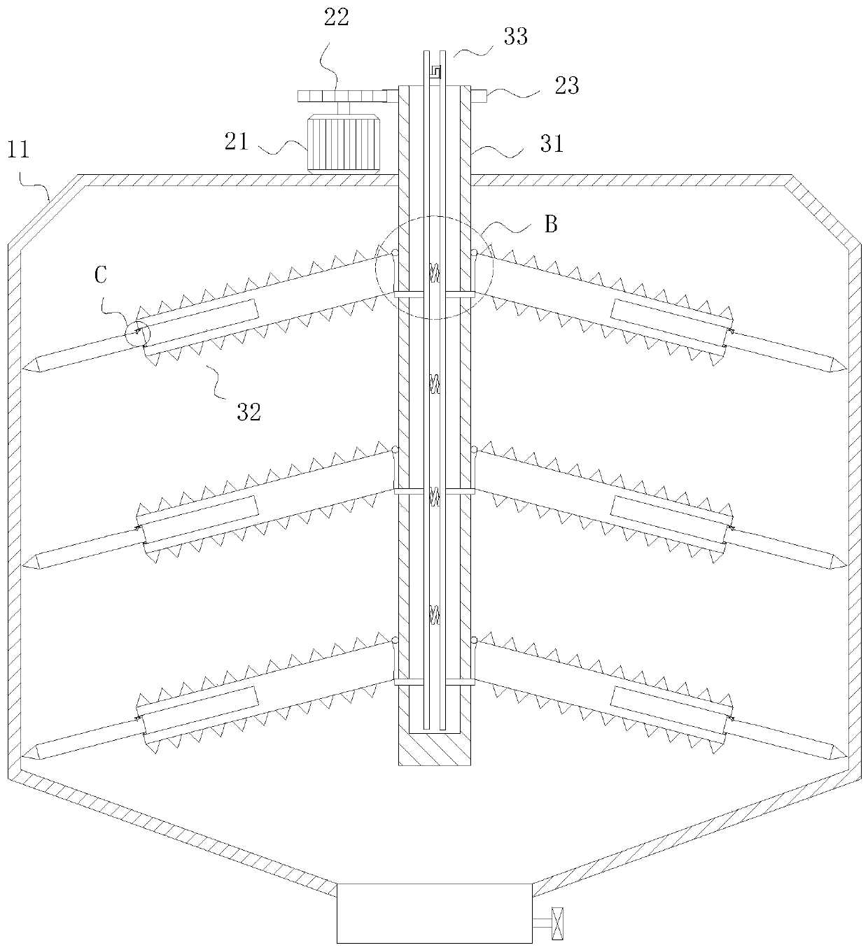 Agricultural product pesticide residue detection device