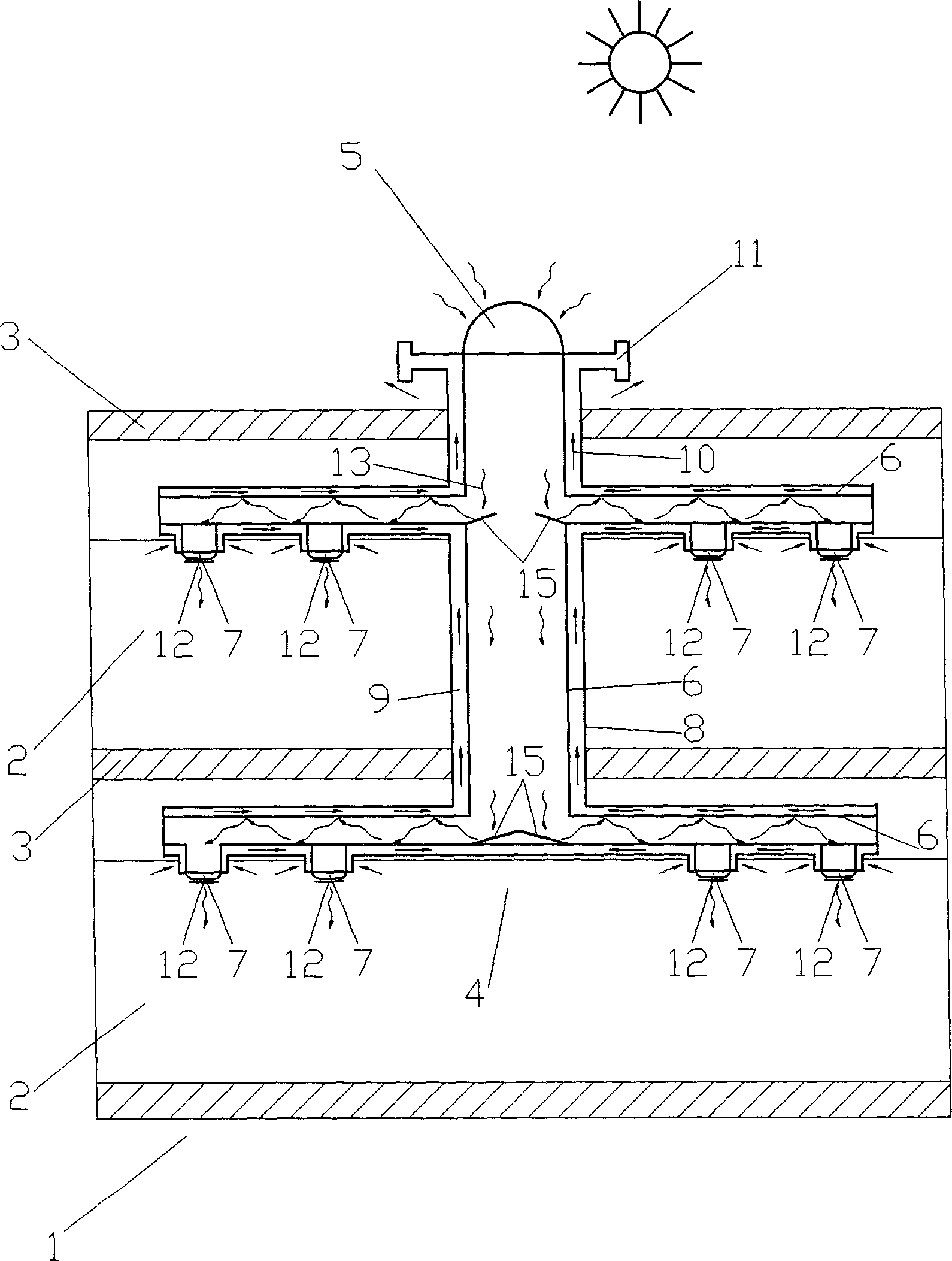 Light conduit system for realizing light catalytic air purification and natural ventilation