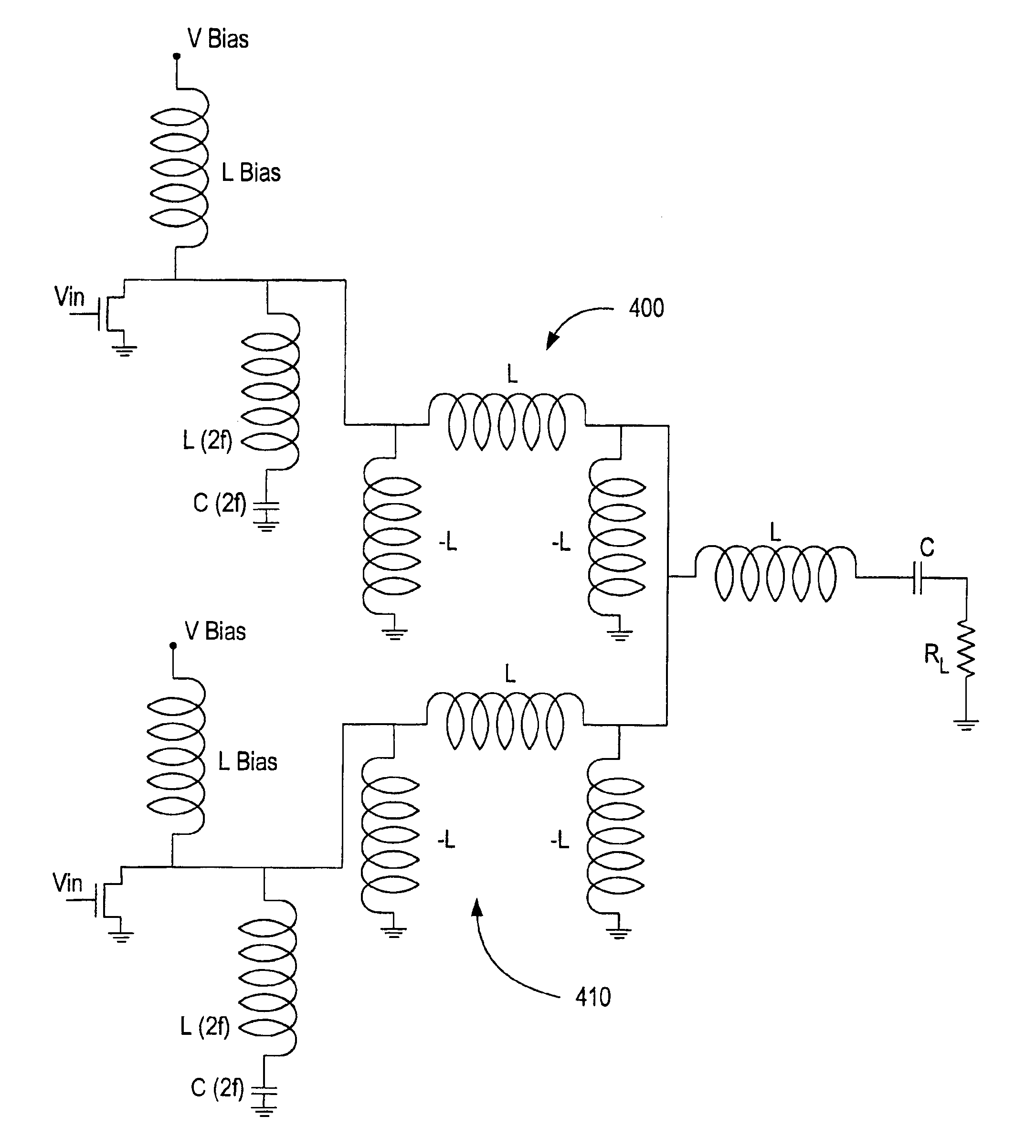 Switched-mode power amplifier integrally performing power combining