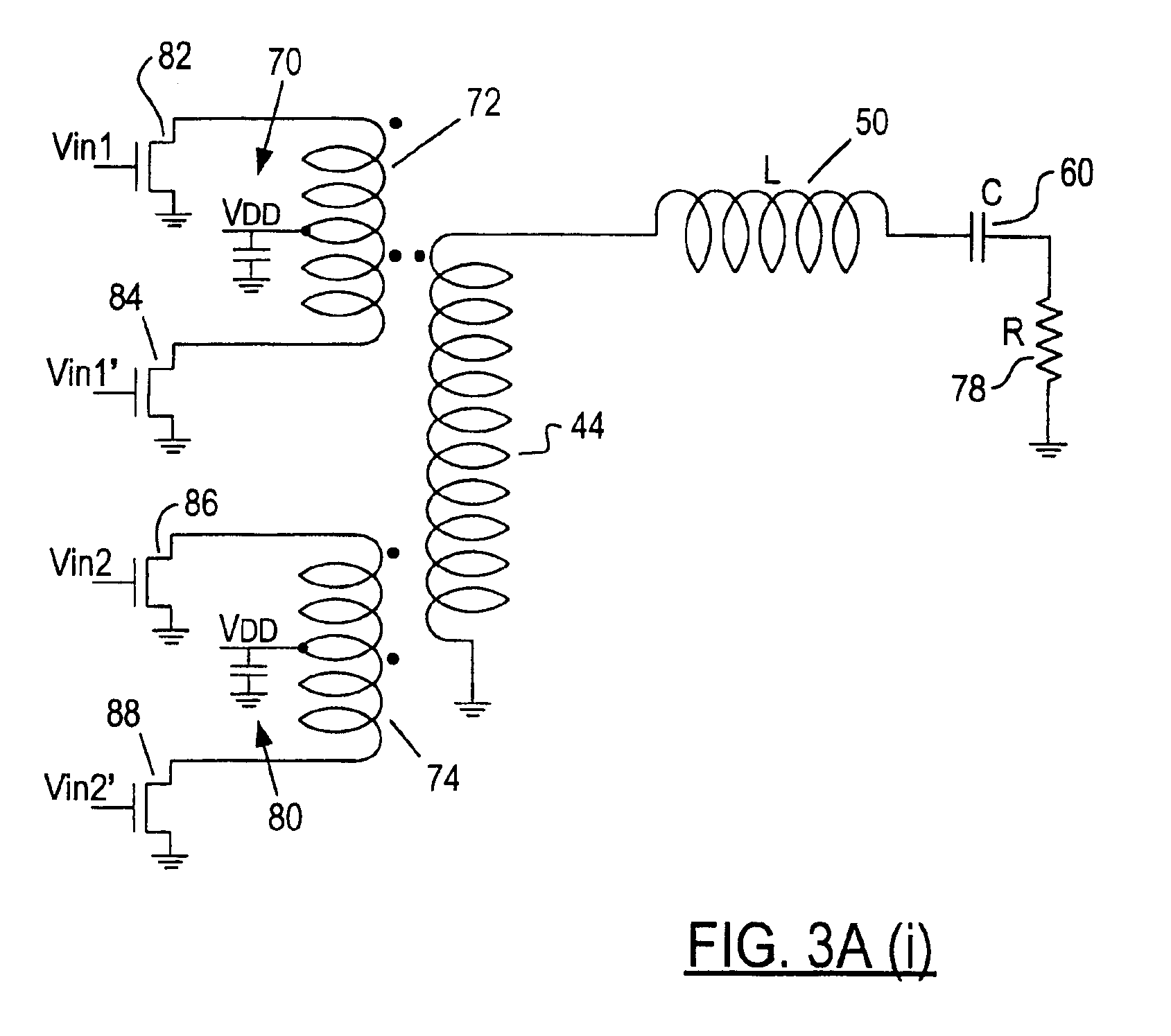Switched-mode power amplifier integrally performing power combining